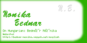 monika bednar business card